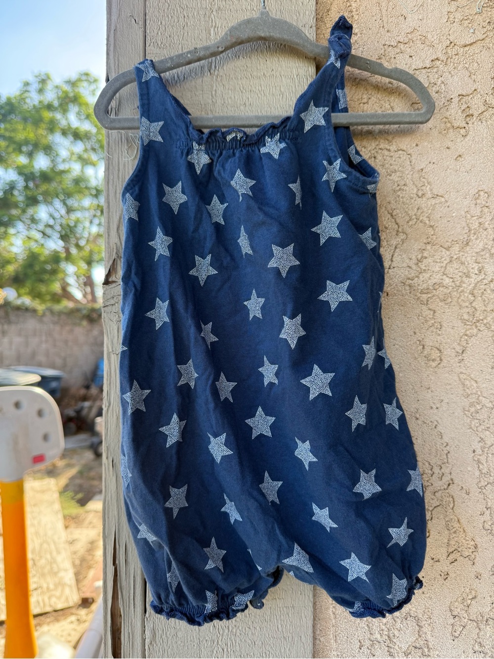 Carter's Navy Blue Star Print Bubble Romper